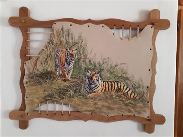 ~/upload/Lots/48373/ppyy5pxxstbu4/LOT 97A Tiger on leather Phil Breed 1 MEASUREMENTS (2)_t600x450.jpg